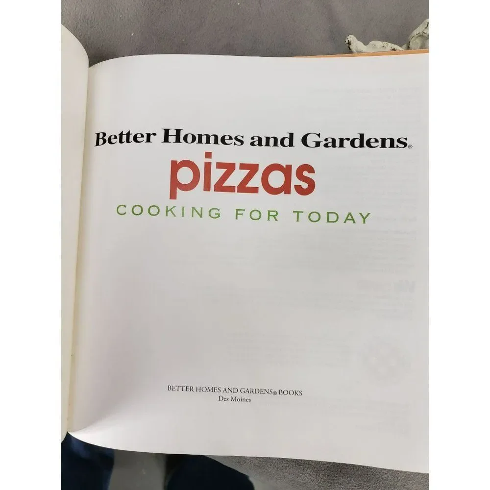 Better Homes And Garden Cooking For Today Pizzas‎ Hardback Vintage Edition